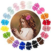 Los mejores  - URAQT Lazos Pelo Niña- Lazos de Grogrén- Multicolor Clips Pelo- Clips de Pelo para Chica Horquillas Niña Bebé 40…